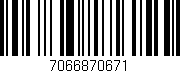 Código de barras (EAN, GTIN, SKU, ISBN): '7066870671'