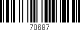 Código de barras (EAN, GTIN, SKU, ISBN): '70687'