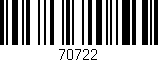 Código de barras (EAN, GTIN, SKU, ISBN): '70722'