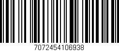 Código de barras (EAN, GTIN, SKU, ISBN): '7072454106938'