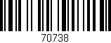 Código de barras (EAN, GTIN, SKU, ISBN): '70738'