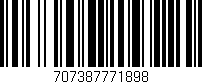 Código de barras (EAN, GTIN, SKU, ISBN): '707387771898'