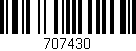 Código de barras (EAN, GTIN, SKU, ISBN): '707430'