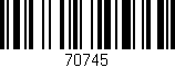 Código de barras (EAN, GTIN, SKU, ISBN): '70745'