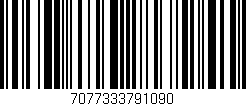 Código de barras (EAN, GTIN, SKU, ISBN): '7077333791090'
