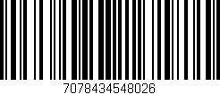 Código de barras (EAN, GTIN, SKU, ISBN): '7078434548026'