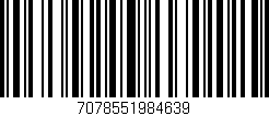 Código de barras (EAN, GTIN, SKU, ISBN): '7078551984639'