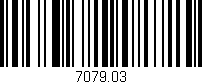 Código de barras (EAN, GTIN, SKU, ISBN): '7079.03'