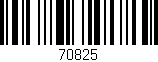 Código de barras (EAN, GTIN, SKU, ISBN): '70825'