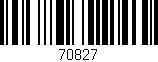 Código de barras (EAN, GTIN, SKU, ISBN): '70827'