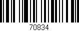 Código de barras (EAN, GTIN, SKU, ISBN): '70834'