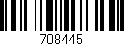 Código de barras (EAN, GTIN, SKU, ISBN): '708445'