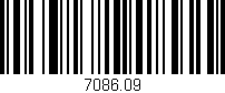 Código de barras (EAN, GTIN, SKU, ISBN): '7086.09'