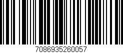 Código de barras (EAN, GTIN, SKU, ISBN): '7086935260057'