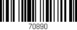 Código de barras (EAN, GTIN, SKU, ISBN): '70890'