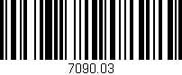 Código de barras (EAN, GTIN, SKU, ISBN): '7090.03'