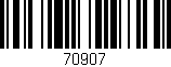 Código de barras (EAN, GTIN, SKU, ISBN): '70907'