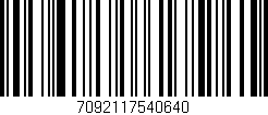 Código de barras (EAN, GTIN, SKU, ISBN): '7092117540640'