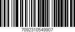 Código de barras (EAN, GTIN, SKU, ISBN): '7092310549907'