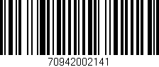 Código de barras (EAN, GTIN, SKU, ISBN): '70942002141'
