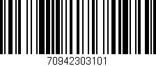 Código de barras (EAN, GTIN, SKU, ISBN): '70942303101'