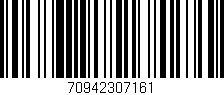 Código de barras (EAN, GTIN, SKU, ISBN): '70942307161'