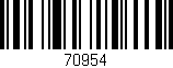 Código de barras (EAN, GTIN, SKU, ISBN): '70954'