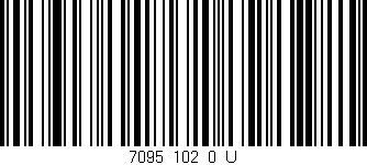 Código de barras (EAN, GTIN, SKU, ISBN): '7095_102_0_U'