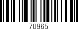 Código de barras (EAN, GTIN, SKU, ISBN): '70965'