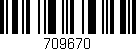 Código de barras (EAN, GTIN, SKU, ISBN): '709670'