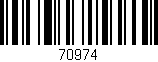Código de barras (EAN, GTIN, SKU, ISBN): '70974'
