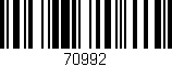 Código de barras (EAN, GTIN, SKU, ISBN): '70992'