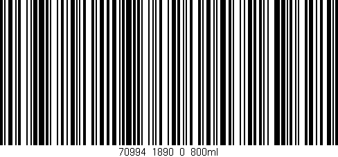 Código de barras (EAN, GTIN, SKU, ISBN): '70994_1890_0_800ml'