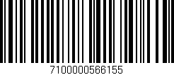 Código de barras (EAN, GTIN, SKU, ISBN): '7100000566155'