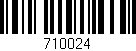 Código de barras (EAN, GTIN, SKU, ISBN): '710024'