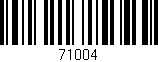 Código de barras (EAN, GTIN, SKU, ISBN): '71004'