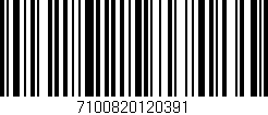 Código de barras (EAN, GTIN, SKU, ISBN): '7100820120391'