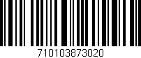 Código de barras (EAN, GTIN, SKU, ISBN): '710103873020'