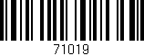 Código de barras (EAN, GTIN, SKU, ISBN): '71019'