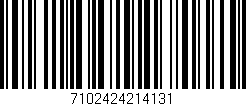 Código de barras (EAN, GTIN, SKU, ISBN): '7102424214131'