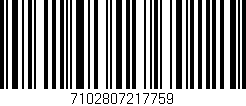 Código de barras (EAN, GTIN, SKU, ISBN): '7102807217759'