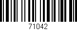 Código de barras (EAN, GTIN, SKU, ISBN): '71042'