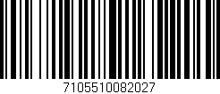 Código de barras (EAN, GTIN, SKU, ISBN): '7105510082027'