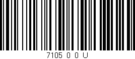 Código de barras (EAN, GTIN, SKU, ISBN): '7105_0_0_U'