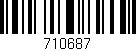 Código de barras (EAN, GTIN, SKU, ISBN): '710687'