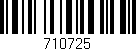 Código de barras (EAN, GTIN, SKU, ISBN): '710725'