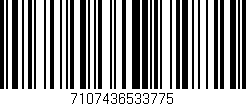 Código de barras (EAN, GTIN, SKU, ISBN): '7107436533775'