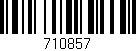 Código de barras (EAN, GTIN, SKU, ISBN): '710857'