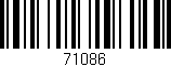 Código de barras (EAN, GTIN, SKU, ISBN): '71086'