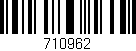 Código de barras (EAN, GTIN, SKU, ISBN): '710962'